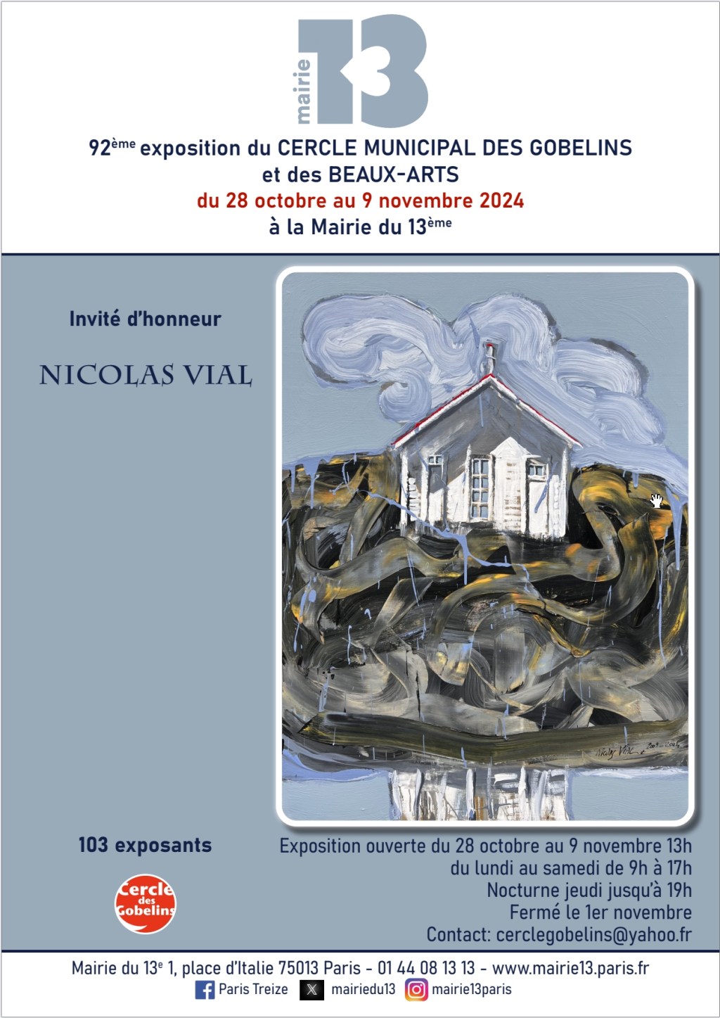 Expo Collective des Artistes du Cercle des&nbsp;Gobelins