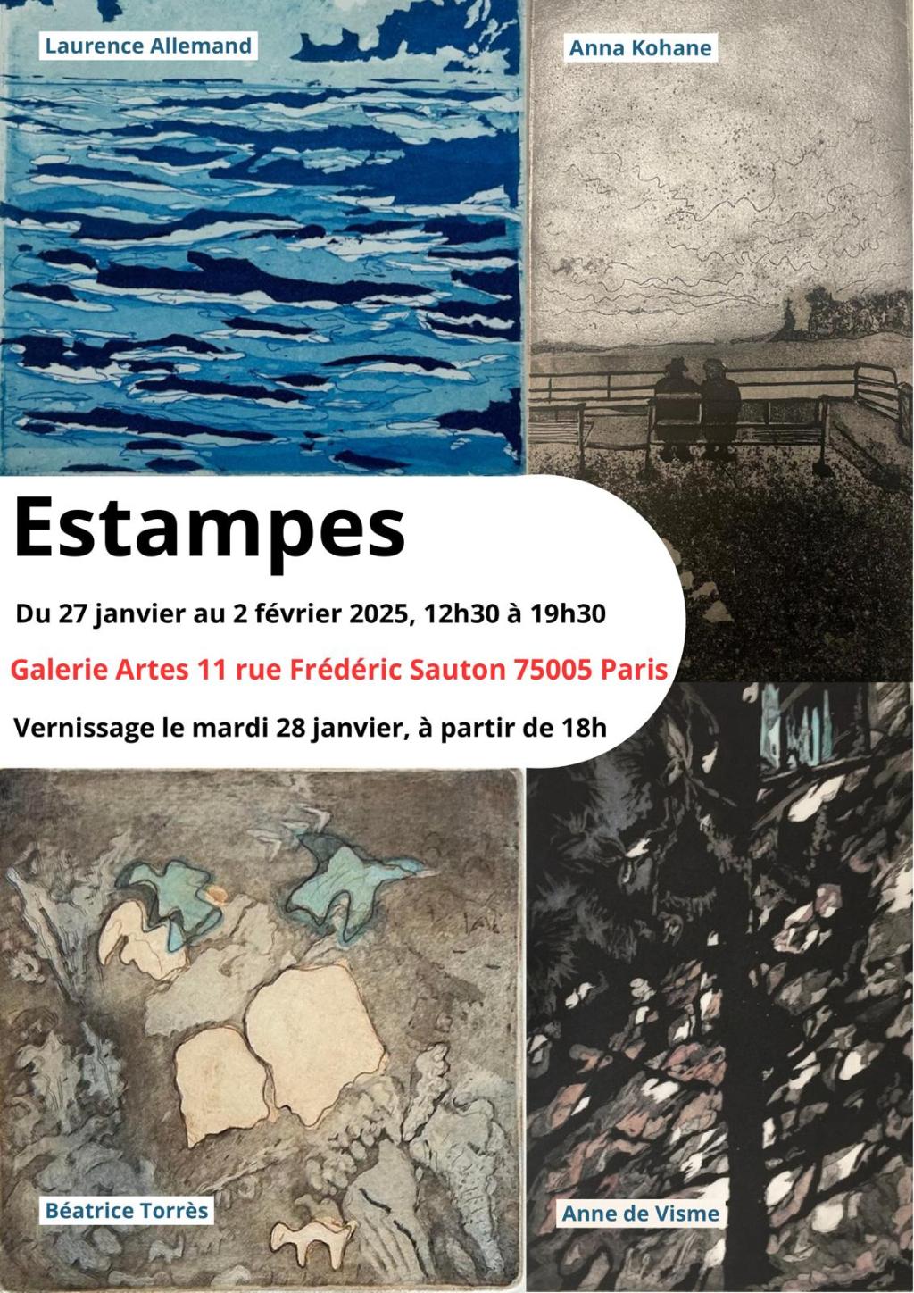 Exposition d&rsquo;estampes à la galerie&nbsp;Artes