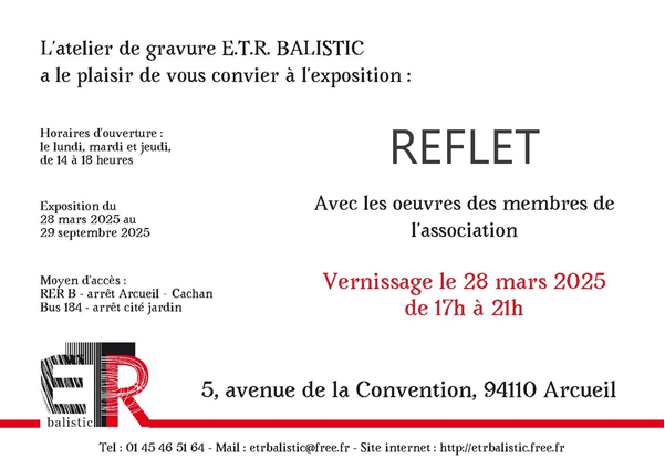 Exposition collective &laquo;&nbsp;Reflet&nbsp;&raquo;